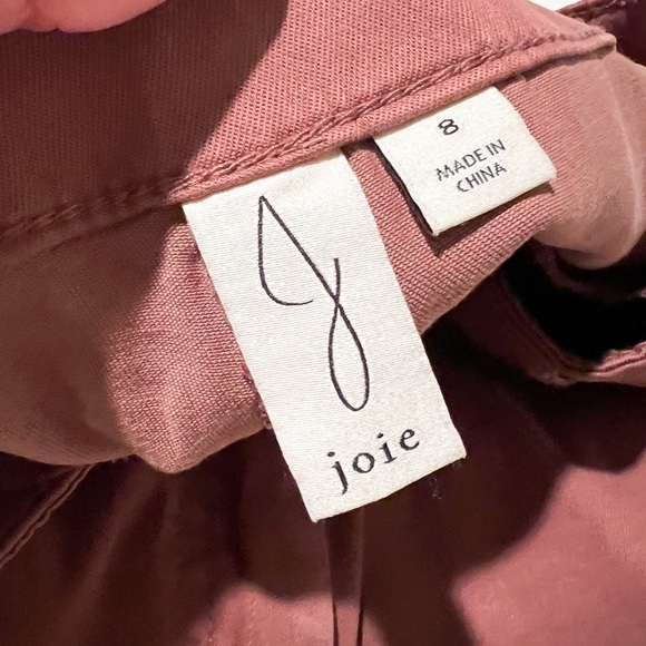 NWT JOIE High Rise Tapered Trousers Pants Terracotta Sz 8 - Picture 5 of 7